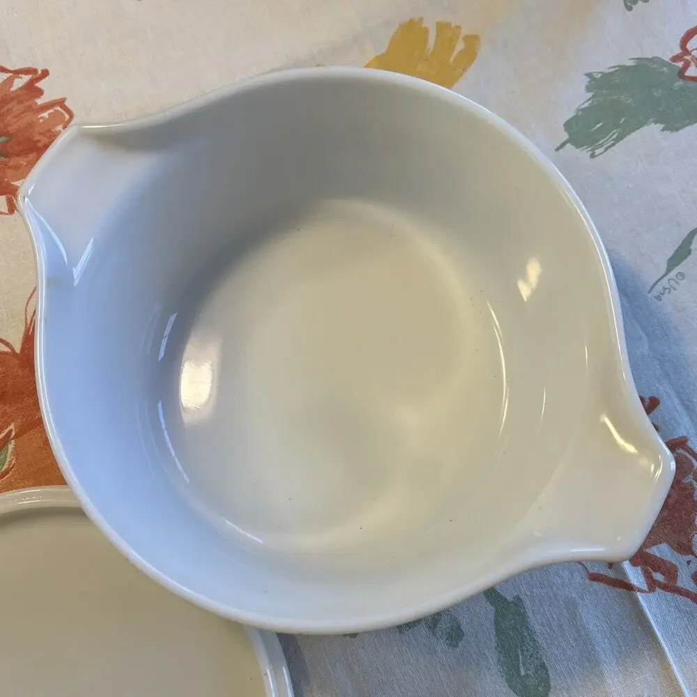 Vintage Pyrex Homestead Blue 2 1/2 Quart Casserole dish 475-B with matching lid